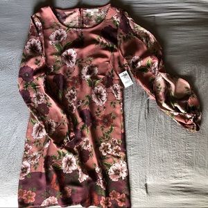 Long sleeved floral dress